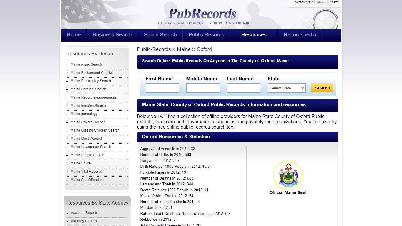 Oxford County, Maine Public Records